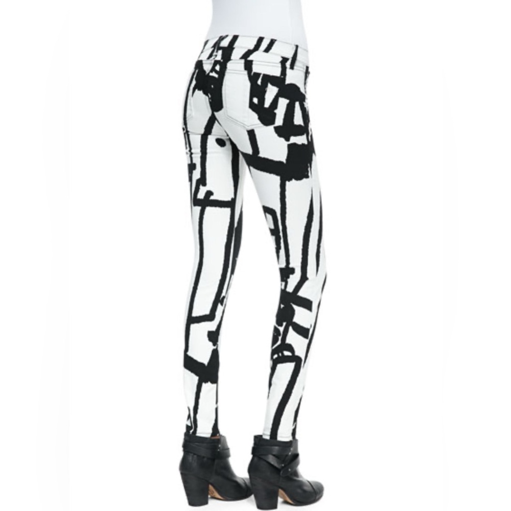 M165 // NWT Rag & Bone The Skinny White Robot Jeans // Size 26 - Picture 3 of 3